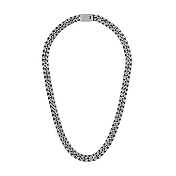 Bulova Men's Classic Stainless Steel Curb Necklace