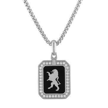 Bulova Men's Crest of Bohemia 1/2 cttw Diamond Pendant Necklace