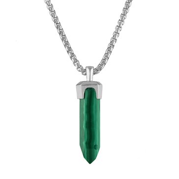 Bulova Men's Icon Malachite Pendant Necklace