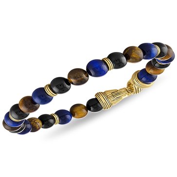 Esquire Men's Jewelry Multi-Stone Beaded Bracelet