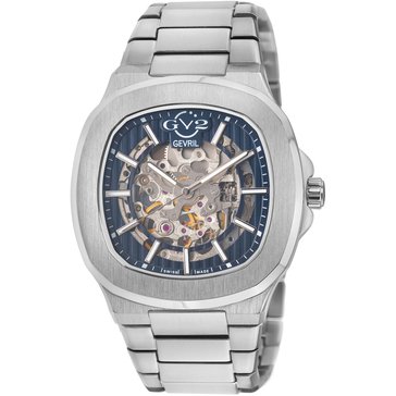 Gevril Men's GV2 Potente Automatic Skeletal Dial Bracelet Watch