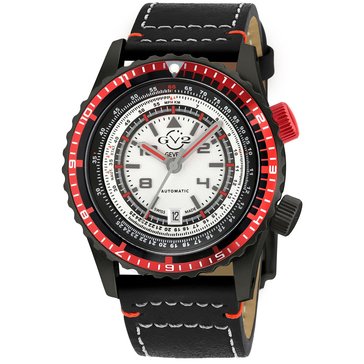 Gevril Men's GV2 Contasecondi Leather Strap Watch