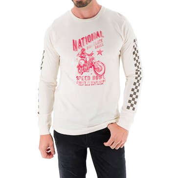 Devil-Dog Men's Long Sleeve Graphic National Speed Bowl Motorcycle Shirt