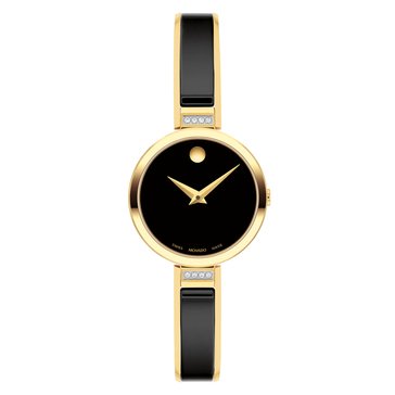 Movado Women's Moda Ceramic Watch with Diamond Accents