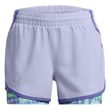 Under Armour Big Girls' Fly By Two in One Shorts