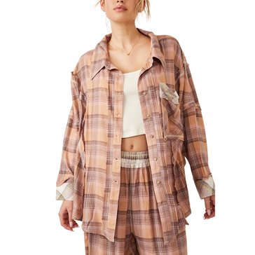 Free People Women's Fallin For Flannel Sleep Top