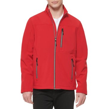 Guess Men's Soft Shell Zip Thru Collar Jacket