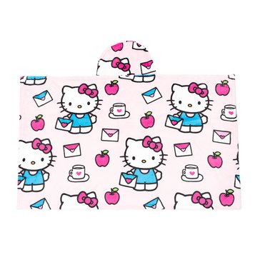 Hello Kitty Love Letter Hooded Throw