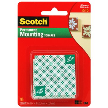 3M Scotch Mounting Squares, 96-pack