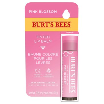 Burts Bees Pink Blossom Blister Tinted Lip Balm