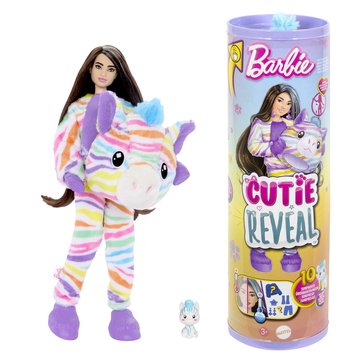 Barbie Pink Hair And Teddy Costume Cutie Reveal Doll