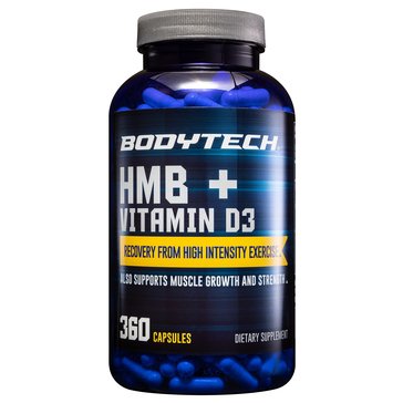 BodyTech HMB Vitamin D Vegetarian Capsule, 90-Servings