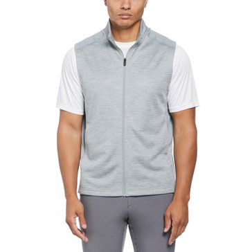 PGA Tour Men's Two Tone Full Zip Space Dyed Vest