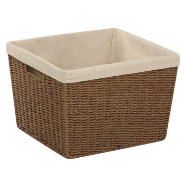 Honey-Can-Do Parchment Cord Basket with Liner