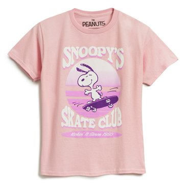 Ripple Junction Girls' Snoopy Skate Club Tee