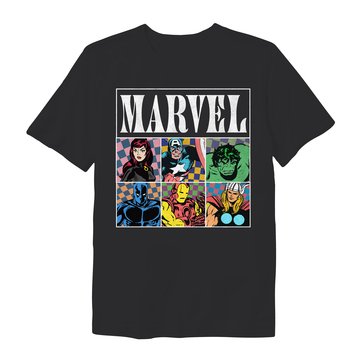 C-Life Big Boys' Marvel Retro Square Tee