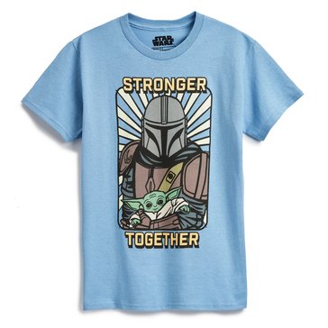 C-Life Big Boys' Mandalorian Stronger Together Tee