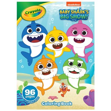 Crayola Baby Shark Coloring Book, 96pg