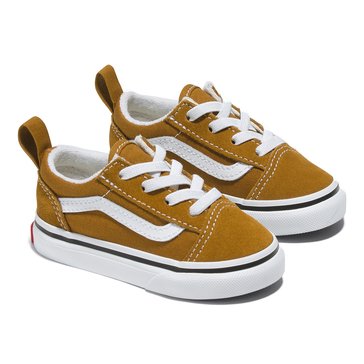 Vans Toddler Boys' Old Skool Elastic Lace Skate Sneaker