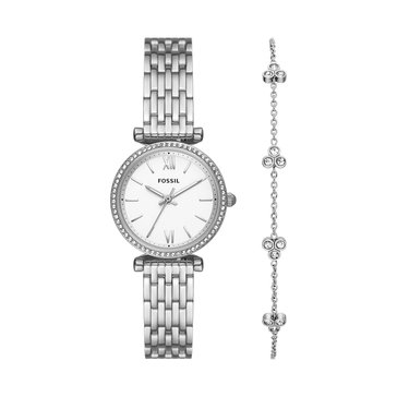 Fossil Women's Carlie Watch and Bracelet Set
