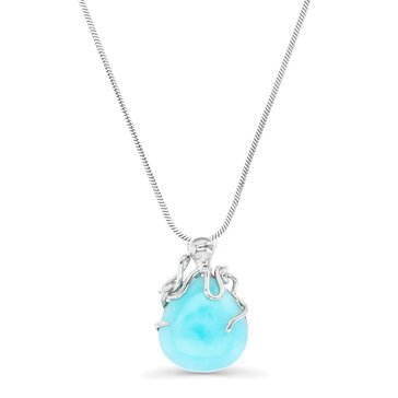 Bijoux Du Soleil Larimar Octopus Pendant