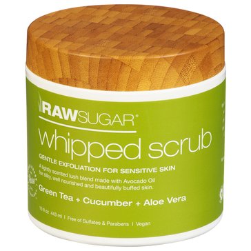 Raw Sugar Green Tea, Cucumber And Aloe Vera Sugar Scrub