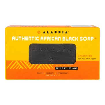 Alaffia Unscented Triple Milled Authentic African Black Soap