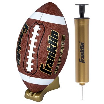 Franklin Sports Official Grip-Rite Football, Pump And Tee Set