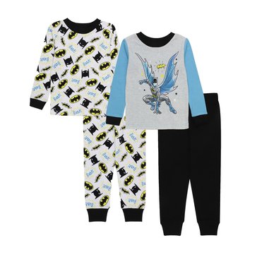 AME DC Comics Baby Boys Superhero Batman 4-Piece Pajamas