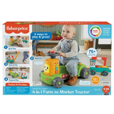 Fisher-Price Laugh And Learn 4-in-1 Farm to Market Tractor Playest