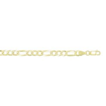 Figaro Diamond Cut Chain Bracelet, 5.60mm