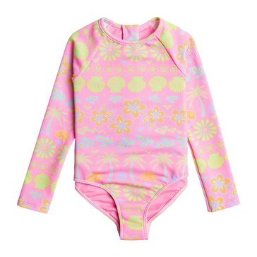 Roxy Little Girl Beach Day Together Onesie Swimsuit