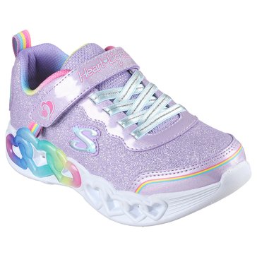 Skechers Kids Little Girls' Infinate Heart Lights Sneaker