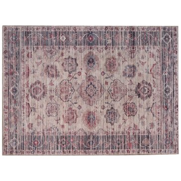 Harbor Home Brampton Floral Medallion Washable Rug