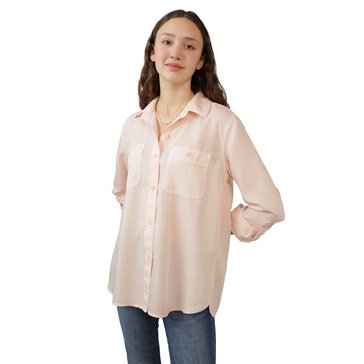 AE Women's Long-Sleeve Button-Up Shirt
