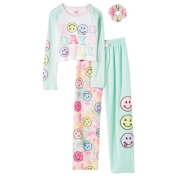 Freestlye Little Girls Smiley Face Pajama Set
