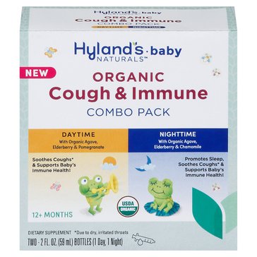 Hylands Baby Organic Cough and Immune Combo Pack