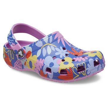 Crocs Big Girls Printed Floral Clog