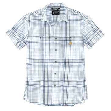 Carhartt Men's Rugged Flex Relaxed Lightweight Plaid Short Sleeve Shirt