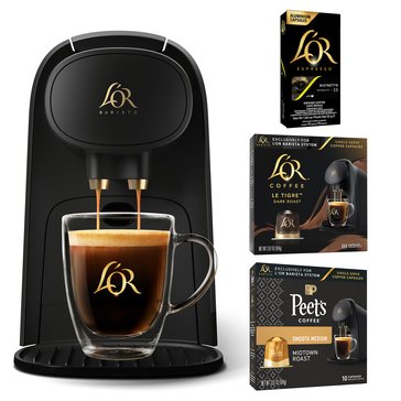 LOR Barista Coffee Espresso System plus 30 bonus Pods
