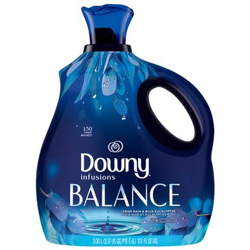 Downy Infusions Balance Liquid Fabric Conditioner, Crisp Rain and Blue Eucalyptus