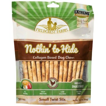 Fieldcrest Farms Nothin' To Hide Chicken Twist Stix Dog Chew