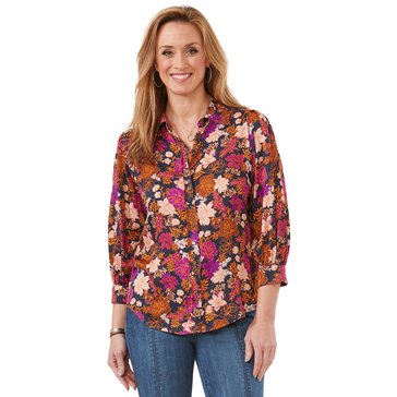 Democracy Women's Floral Print Blouse