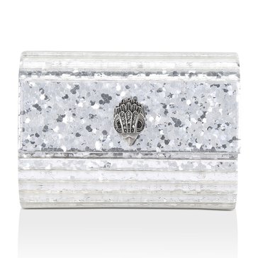 Kurt Geiger London Party Eagle Mini Silver Clutch