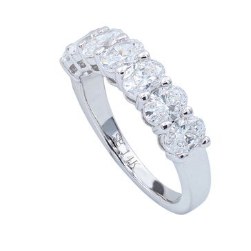 DREAMFUSION4 2 cttw Oval Cut 7-Stone Lab Grown Diamond Ring