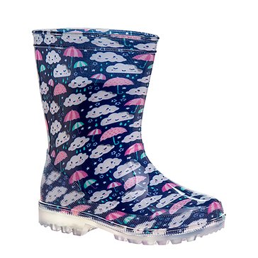 Josmo Little Girls' Rain Cloud Rain Boots