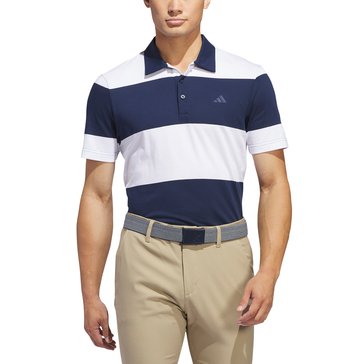 Adidas Men's Golf Colorblock Rugy Stripe Polo 