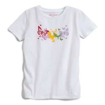 Liberty & Valor Big Girls Butterfly Graphic Tee