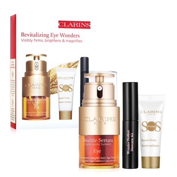 Clarins Double Serum Eye Firming Hydrating Anti-Aging Skincare Set