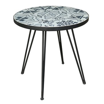Harbor Home Mosaic Top Metal Round Table
